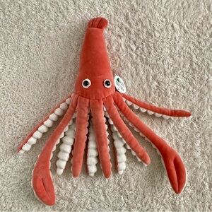 Portland Plush NWT Coral & White Stuffed Animal Stella the Squid New Plush Toy